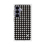 プレミアムスクエアケース with SnapMag［ Checkered Purple - ギンガムチェック ブラック ］