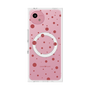 プレミアムスクエアケース with SnapMag［ Dippin dots Red - ディッピンドッツ レッド ］