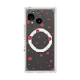 プレミアムスクエアケース with SnapMag［ Dippin dots Red - ディッピンドッツ レッド ］
