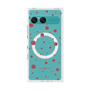 プレミアムスクエアケース with SnapMag［ Dippin dots Red - ディッピンドッツ レッド ］