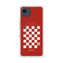 プレミアムスクエアケース with SnapMag［ Racing checkered flag Red - レーシングチェッカーフラッグ レッド ］