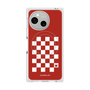プレミアムスクエアケース with SnapMag［ Racing checkered flag Red - レーシングチェッカーフラッグ レッド ］