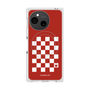 プレミアムスクエアケース with SnapMag［ Racing checkered flag Red - レーシングチェッカーフラッグ レッド ］