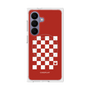 プレミアムスクエアケース with SnapMag［ Racing checkered flag Red - レーシングチェッカーフラッグ レッド ］