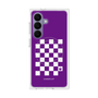 プレミアムスクエアケース with SnapMag［ Racing checkered flag Purple - レーシングチェッカーフラッグ パープル ］