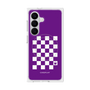 プレミアムスクエアケース with SnapMag［ Racing checkered flag Purple - レーシングチェッカーフラッグ パープル ］