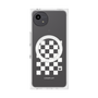 プレミアムスクエアケース with SnapMag［ Racing checkered flag White - レーシングチェッカーフラッグ ホワイト ］