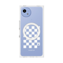 プレミアムスクエアケース with SnapMag［ Racing checkered flag White - レーシングチェッカーフラッグ ホワイト ］