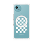 プレミアムスクエアケース with SnapMag［ Racing checkered flag White - レーシングチェッカーフラッグ ホワイト ］