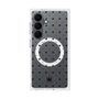プレミアムスクエアケース with SnapMag［ CASEPLAY Crown dots Black - ケースプレイ・クラウン・ドッツ ブラック ］