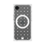 プレミアムスクエアケース with SnapMag［ CASEPLAY Crown dots White - ケースプレイ・クラウン・ドッツ ホワイト ］