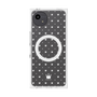 プレミアムスクエアケース with SnapMag［ CASEPLAY Crown dots White - ケースプレイ・クラウン・ドッツ ホワイト ］