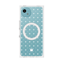 プレミアムスクエアケース with SnapMag［ CASEPLAY Crown dots White - ケースプレイ・クラウン・ドッツ ホワイト ］