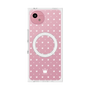 プレミアムスクエアケース with SnapMag［ CASEPLAY Crown dots White - ケースプレイ・クラウン・ドッツ ホワイト ］