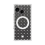 プレミアムスクエアケース with SnapMag［ CASEPLAY Crown dots White - ケースプレイ・クラウン・ドッツ ホワイト ］