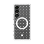 プレミアムスクエアケース with SnapMag［ CASEPLAY Crown dots White - ケースプレイ・クラウン・ドッツ ホワイト ］