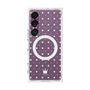 プレミアムスクエアケース with SnapMag［ CASEPLAY Crown dots White - ケースプレイ・クラウン・ドッツ ホワイト ］