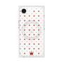 プレミアムスクエアケース with SnapMag［ CASEPLAY Crown dots Red - ケースプレイ・クラウン・ドッツ レッド ］