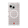 プレミアムスクエアケース with SnapMag［ CASEPLAY Crown dots Red - ケースプレイ・クラウン・ドッツ レッド ］