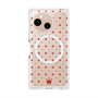 プレミアムスクエアケース with SnapMag［ CASEPLAY Crown dots Red - ケースプレイ・クラウン・ドッツ レッド ］