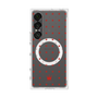 プレミアムスクエアケース with SnapMag［ CASEPLAY Crown dots Red - ケースプレイ・クラウン・ドッツ レッド ］