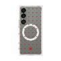 プレミアムスクエアケース with SnapMag［ CASEPLAY Crown dots Red - ケースプレイ・クラウン・ドッツ レッド ］