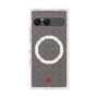 プレミアムスクエアケース with SnapMag［ CASEPLAY Crown dots Red - ケースプレイ・クラウン・ドッツ レッド ］