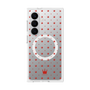 プレミアムスクエアケース with SnapMag［ CASEPLAY Crown dots Red - ケースプレイ・クラウン・ドッツ レッド ］