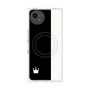 プレミアムスクエアケース with SnapMag［ CASEPLAY Bi-Colors Black & White - ケースプレイ・バイカラー ブラック＆ホワイト ］