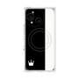 プレミアムスクエアケース with SnapMag［ CASEPLAY Bi-Colors Black & White - ケースプレイ・バイカラー ブラック＆ホワイト ］