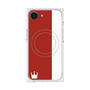 プレミアムスクエアケース with SnapMag［ CASEPLAY Bi-Colors Red & White - ケースプレイ・バイカラー レッド＆ホワイト ］