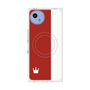 プレミアムスクエアケース with SnapMag［ CASEPLAY Bi-Colors Red & White - ケースプレイ・バイカラー レッド＆ホワイト ］