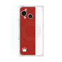 プレミアムスクエアケース with SnapMag［ CASEPLAY Bi-Colors Red & White - ケースプレイ・バイカラー レッド＆ホワイト ］