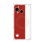 プレミアムスクエアケース with SnapMag［ CASEPLAY Bi-Colors Red & White - ケースプレイ・バイカラー レッド＆ホワイト ］