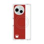 プレミアムスクエアケース with SnapMag［ CASEPLAY Bi-Colors Red & White - ケースプレイ・バイカラー レッド＆ホワイト ］