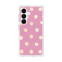 プレミアムスクエアケース with SnapMag［ 水彩ドット・レトロカラー - Pink ］
