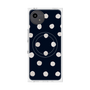 プレミアムスクエアケース with SnapMag［ 水彩ドット・レトロカラー - Navy ］