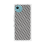 プレミアムスクエアケース with SnapMag［ Small Stripe - Gray × Black ］