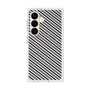 プレミアムスクエアケース with SnapMag［ Small Stripe - Gray × Black ］
