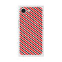 プレミアムスクエアケース with SnapMag［ Small Stripe - Red × Black ］