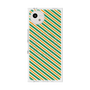 プレミアムスクエアケース with SnapMag［ Small Stripe - Green × Orange ］