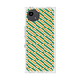 プレミアムスクエアケース with SnapMag［ Small Stripe - Green × Orange ］