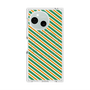 プレミアムスクエアケース with SnapMag［ Small Stripe - Green × Orange ］