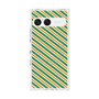 プレミアムスクエアケース with SnapMag［ Small Stripe - Green × Orange ］