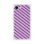 プレミアムスクエアケース with SnapMag［ Small Stripe - Purple × Pink ］