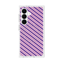 プレミアムスクエアケース with SnapMag［ Small Stripe - Purple × Pink ］