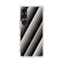 プレミアムスクエアケース with SnapMag［ Middle Stripe - Black ］