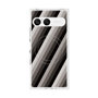 プレミアムスクエアケース with SnapMag［ Middle Stripe - Black ］
