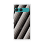 プレミアムスクエアケース with SnapMag［ Middle Stripe - Black ］