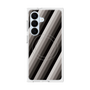 プレミアムスクエアケース with SnapMag［ Middle Stripe - Black ］
